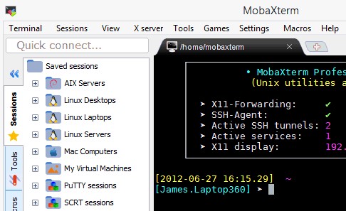free xserver and tabbed ssh client for mac
